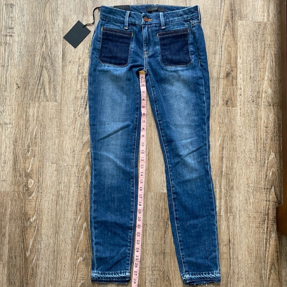 COPY - Genetic Womens Bardot Skinny Denim Jeans, Blue, 25 - Picture 6 of 7